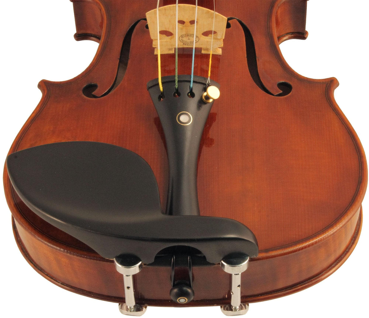 Guarneri Ebony Violin Chinrest - Hill Style Clamps