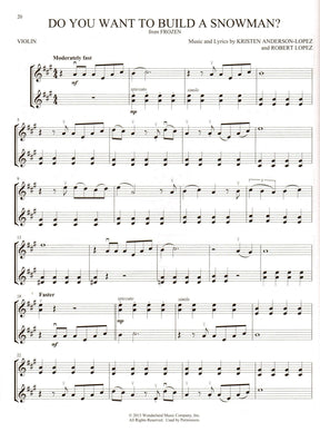 Disney Songs for Violin Duet - Hal Leonard