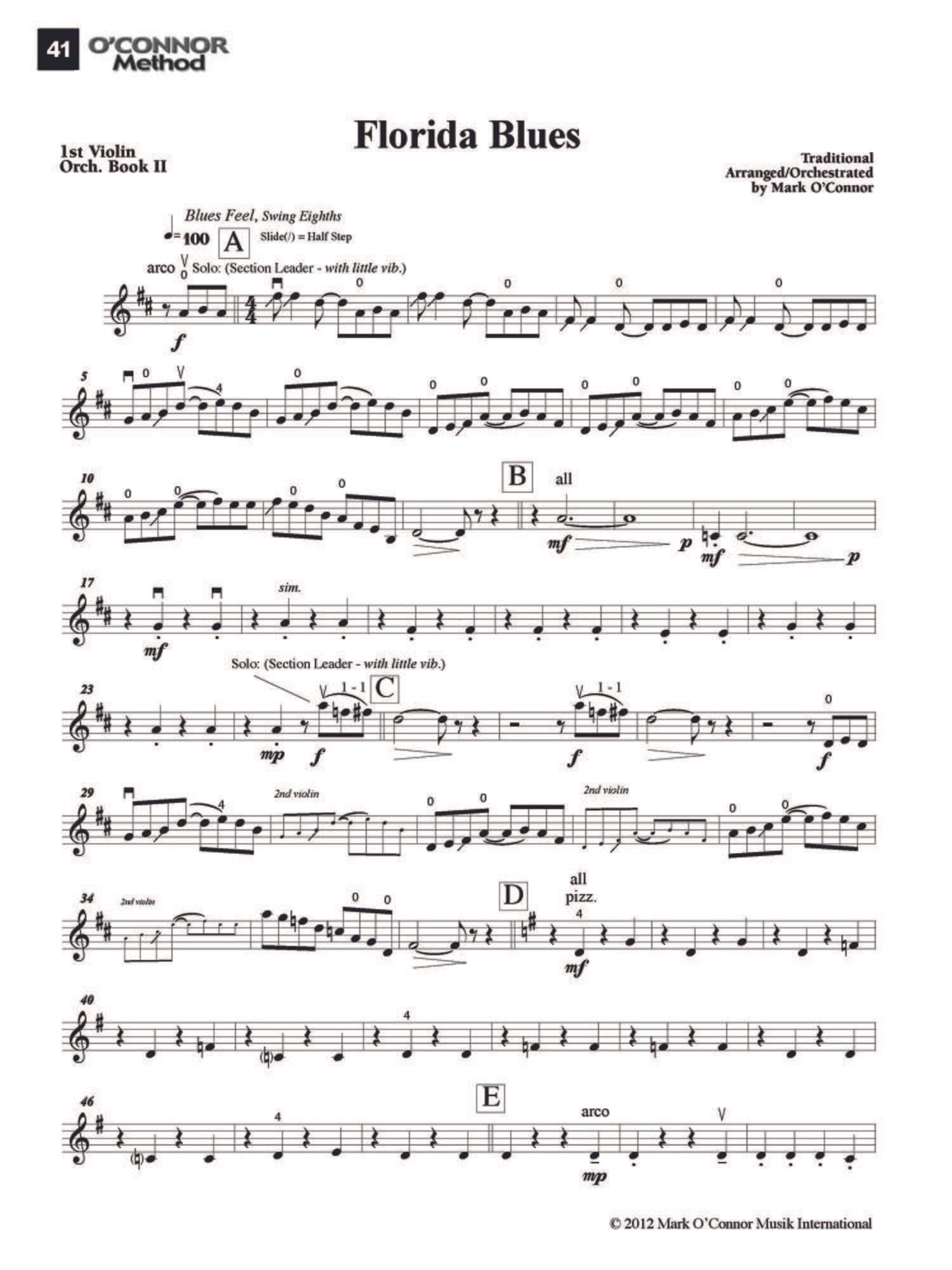 O'Connor Method for Orchestra - Book II - Violin 1 Part - Digital Download