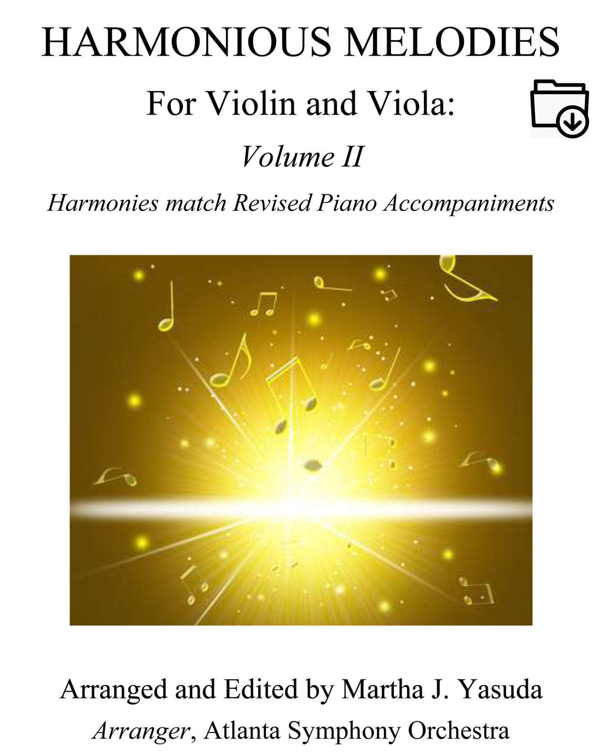 Yasuda, Martha - Harmonious Melodies For Violin and Viola, Volume II - Digital Download