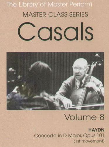 Pablo Casals Master Class Series Volume 8 DVD