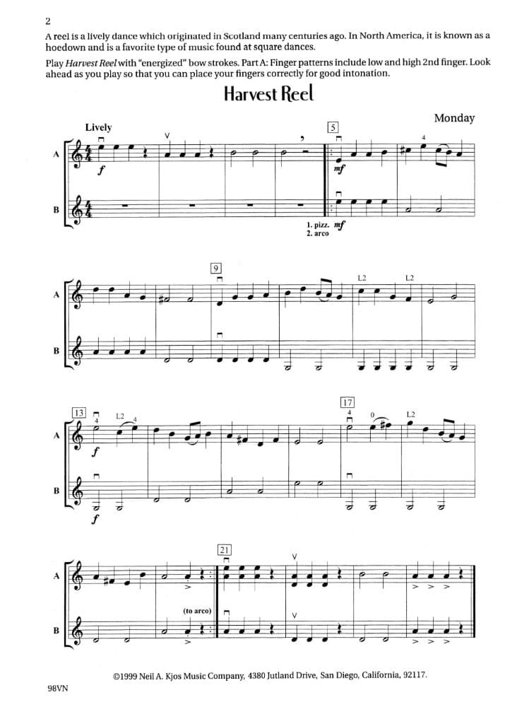 Baker Monday / McAllister - Strings Extraordinaire! - Violin - edited by Robert S Frost - Neil A Kjos Music Co