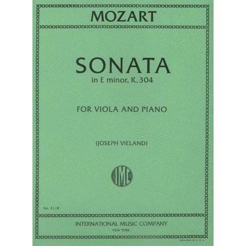 Mozart Sonata E Minor Violin Sheet Music