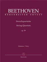 Beethoven, Ludwig - String Quartets Op 59 - Barenreiter Edition