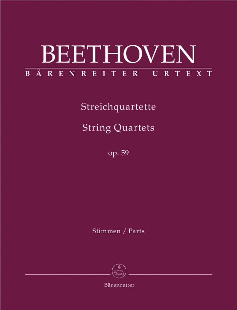Beethoven, Ludwig - String Quartets Op 59 - Barenreiter Edition