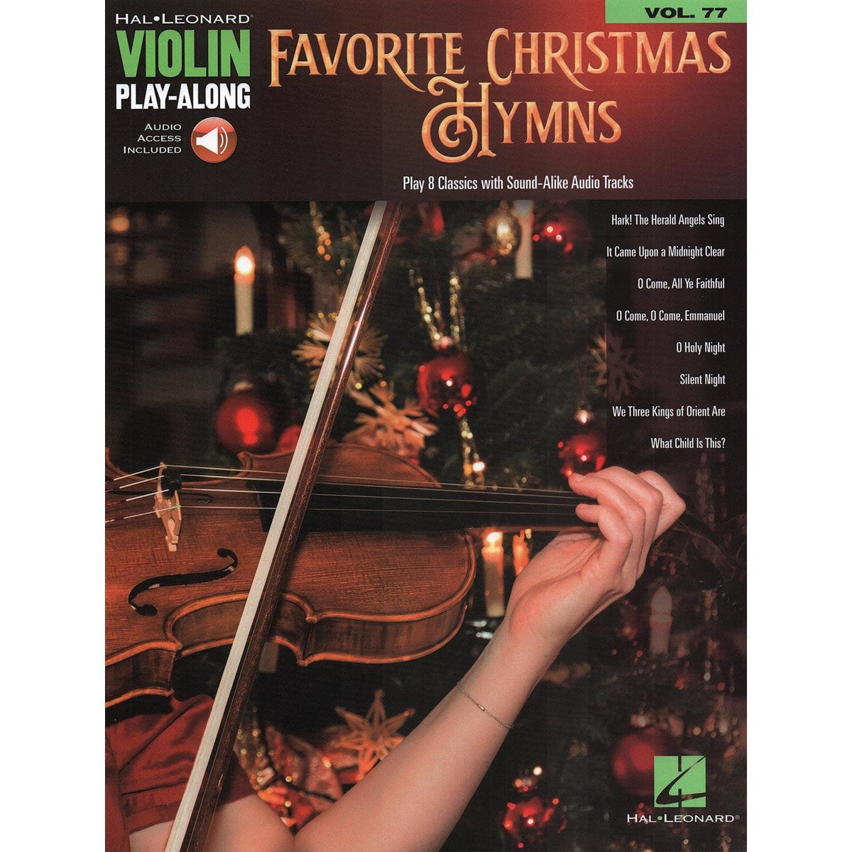 Favorite Christmas Hymns Violin Play-Along Vol. 77