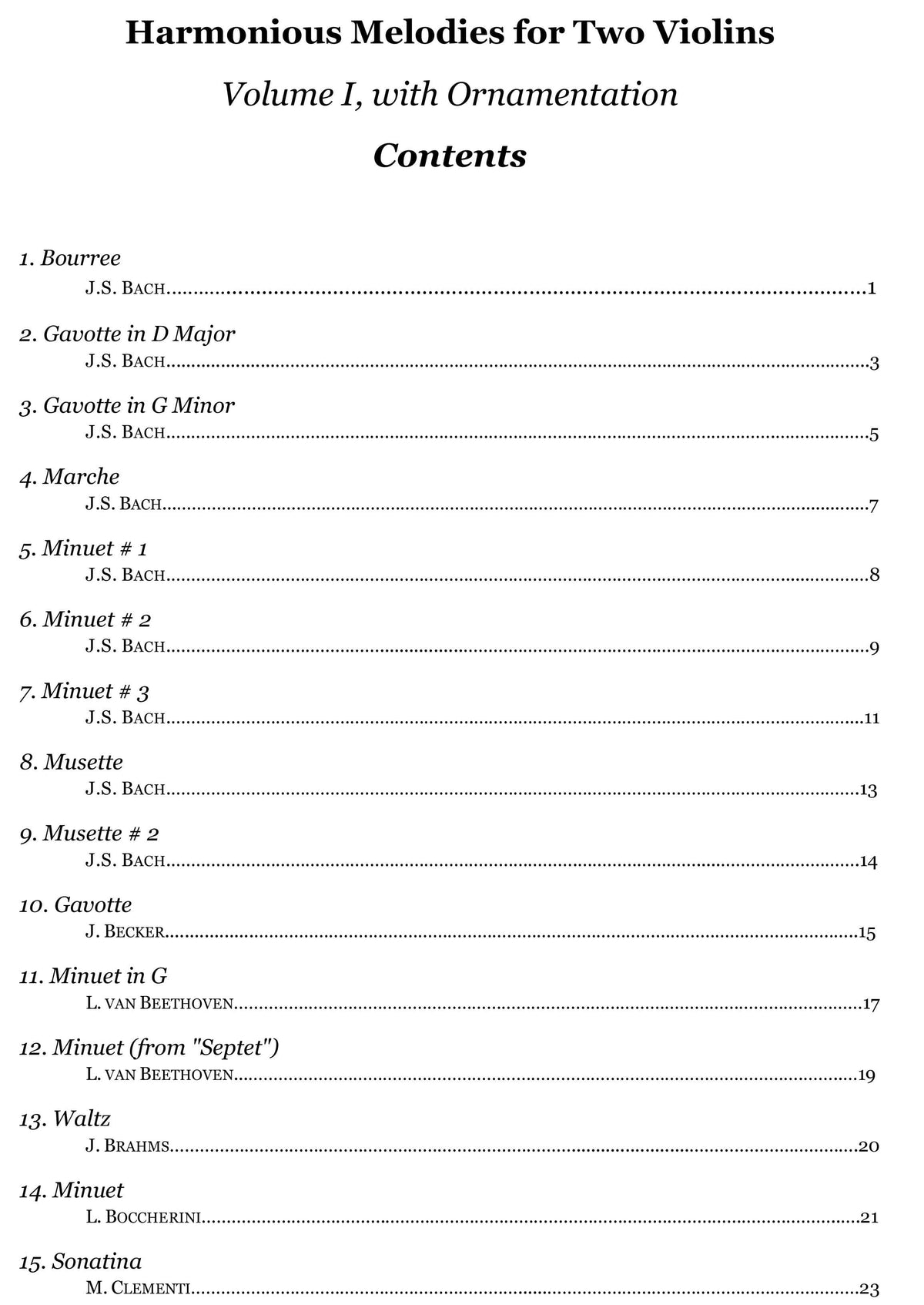 Yasuda - Harmonious Melodies For Violin, Volume I, 2nd Ed. - Dig. Download