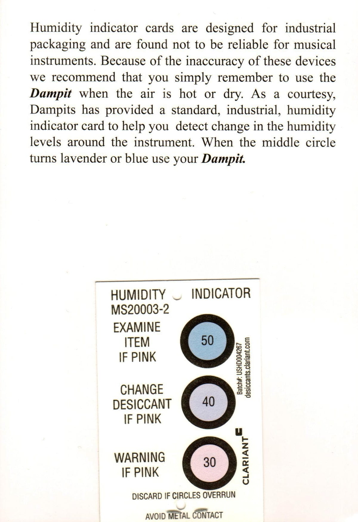 Dampit Bass Humidifier