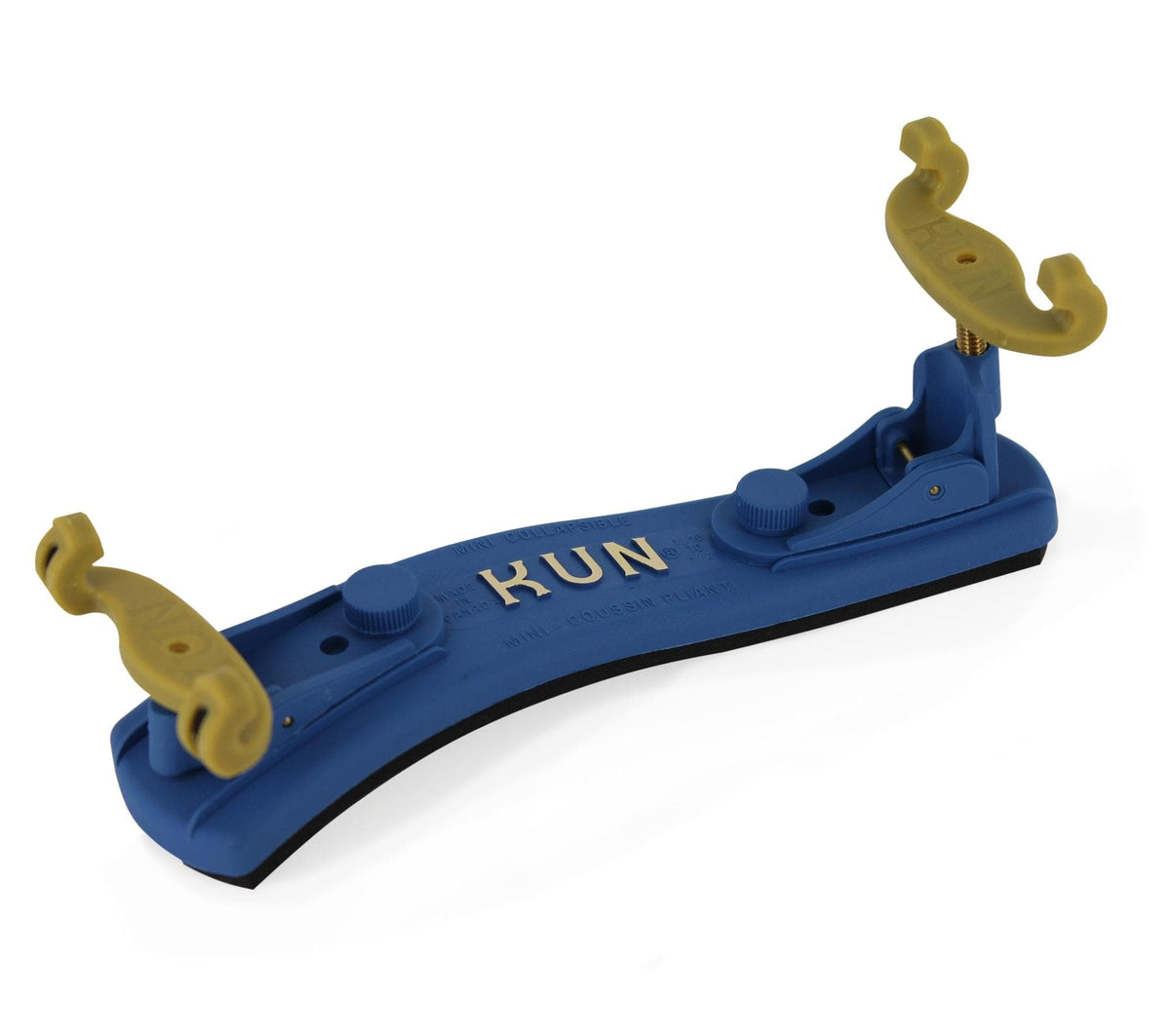 Kun Collapsible Mini Shoulder Rest for Violin - 1/4-1/16 Size - Blue