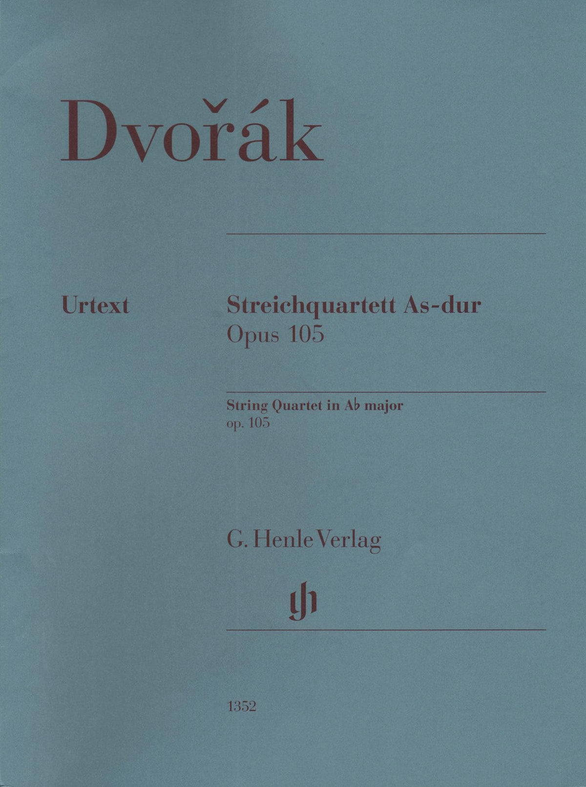 Dvorak, Antonin - String Quartet in A-flat major, op. 105 - for String Quartet - G. Henle Verlag URTEXT