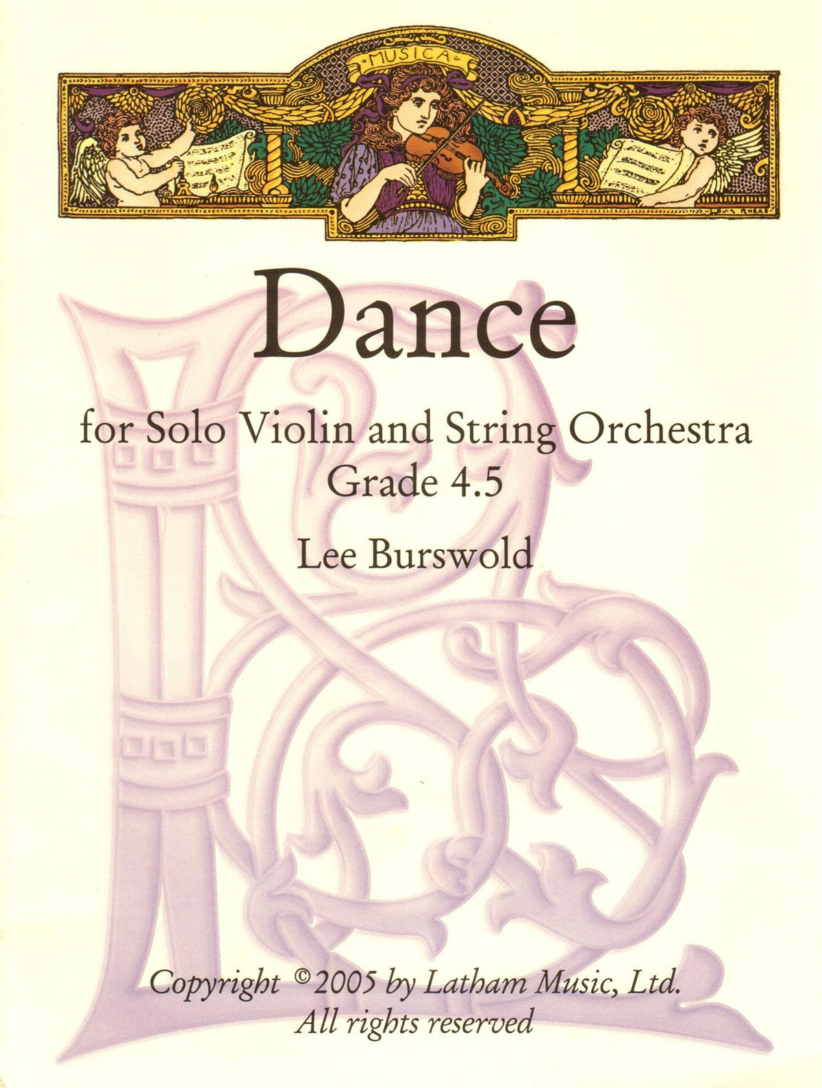 Burswold, Lee - Dance for Solo Violin and String Orchestra - Latham Music