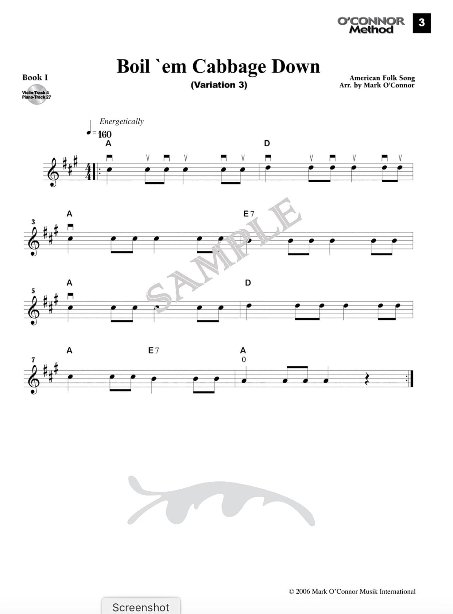 O'Connor Violin Method Book I - Digital Download