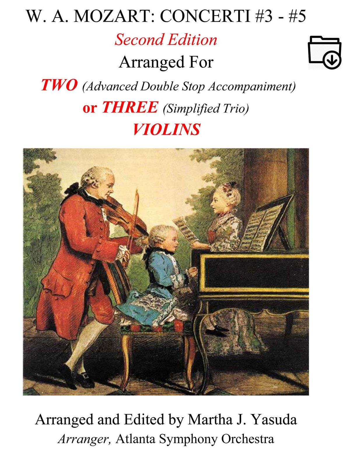 Yasuda, Martha - Mozart Concerti No. 3-5 for Two or Three Violins - Digital Download