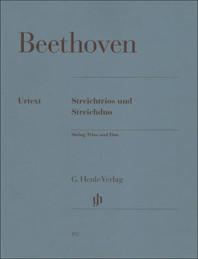 Beethoven, Ludwig - String Trios Op 3 , 8 , 9 Duo WoO 32 - Henle Verlag URTEXT Edition