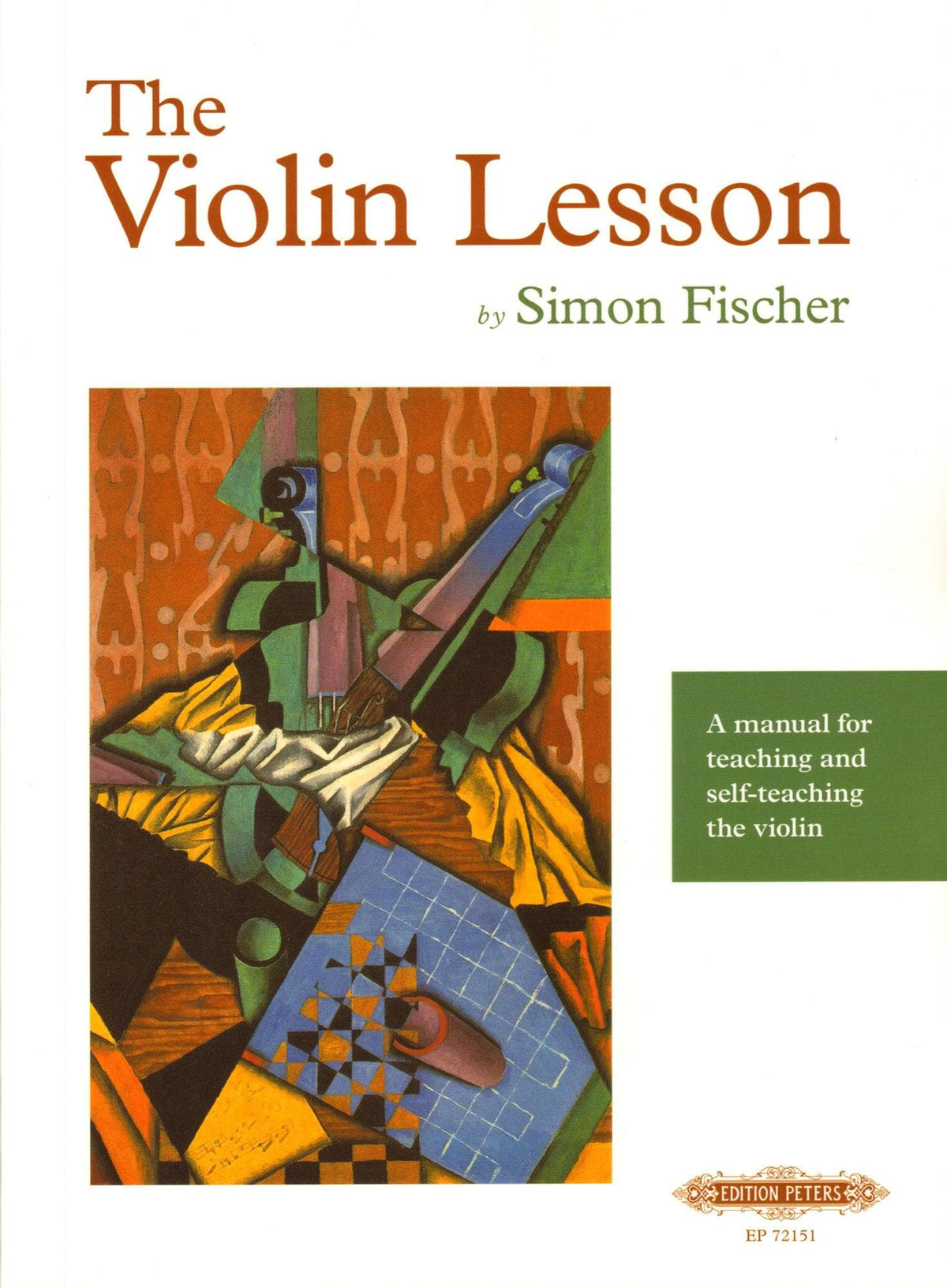 The Violin Lesson - by Simon Fischer - published by C.F. Peters
