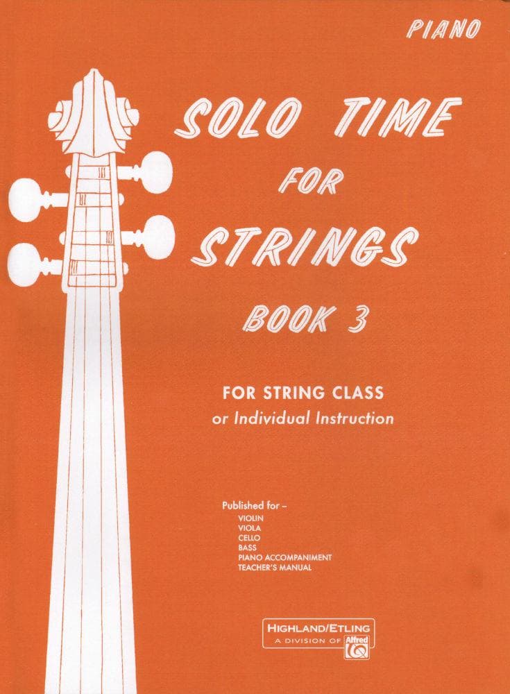 Etling, Forest - Solo Time For Strings, Book 3 - Piano Accompaniment - Alfred Music Publishing