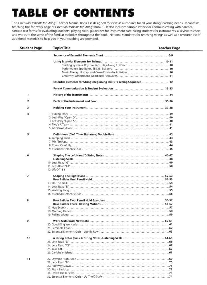 Essential Elements Interactive (formerly 2000) for Strings - Teacher Manual Book 1 - by Allen/Gillespie/Hayes - Hal Leonard Publication