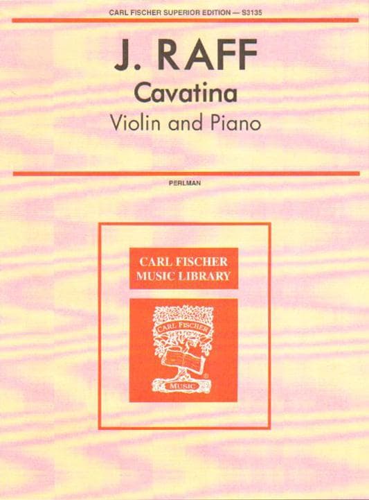 Raff Cavatina Op. 85 No. 3: Violin Sheet Music