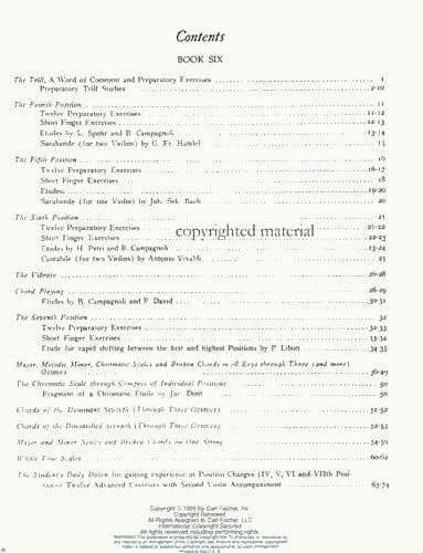 Auer, Leopold - Graded Course of Violin Playing - Book 6 for Violin - edited by Saenger - Fischer Edition