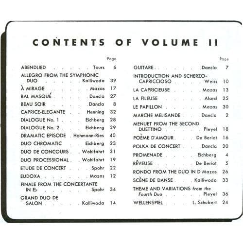 Whistler - Selected Duets, Volume 2 for Two Violins Published by Rubank Publications