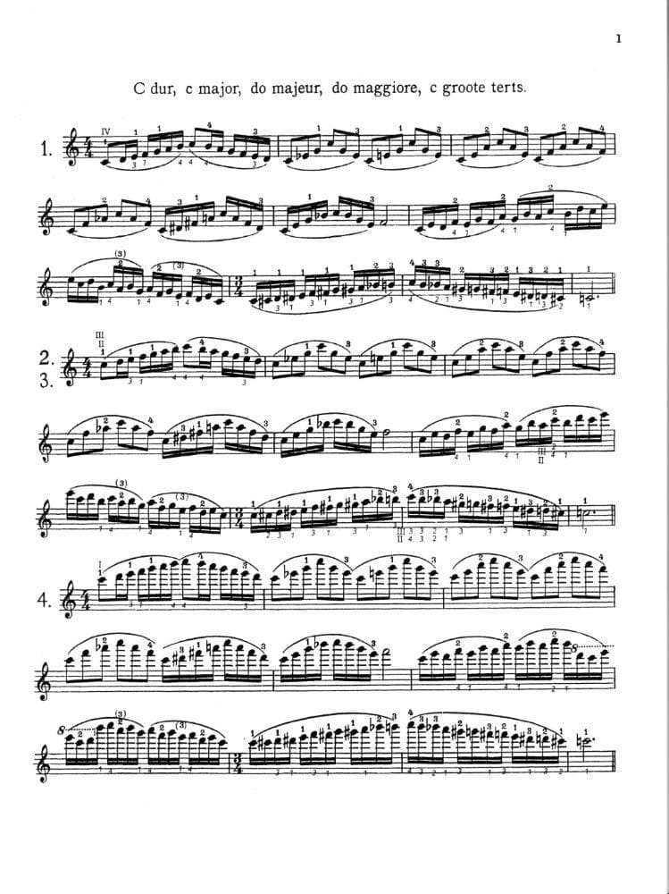 Carl Flesch Scale System for Violin - Revised by Rostal - Fischer Edition