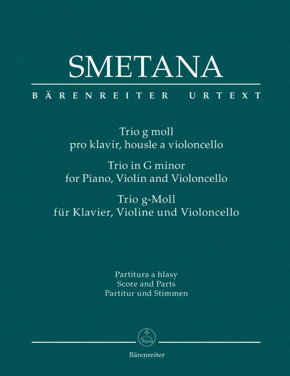 Smetana, Bed?ich - Trio in g minor - Violin, Cello, and Piano - Score and Parts - Bärenreiter Verlag URTEXT