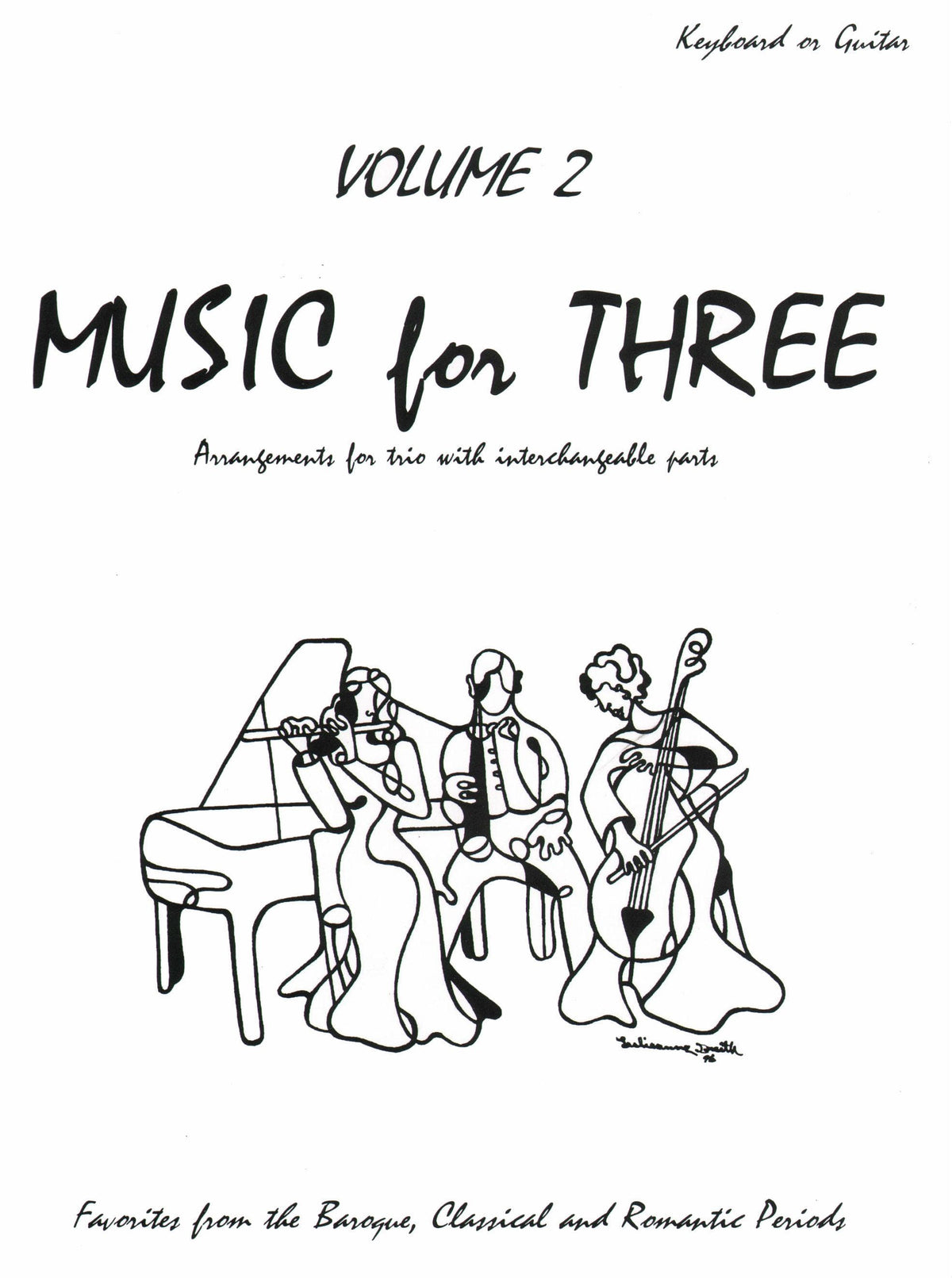Music For Three Volume 2 Keyboard or Guitar Published by Last Resort Music