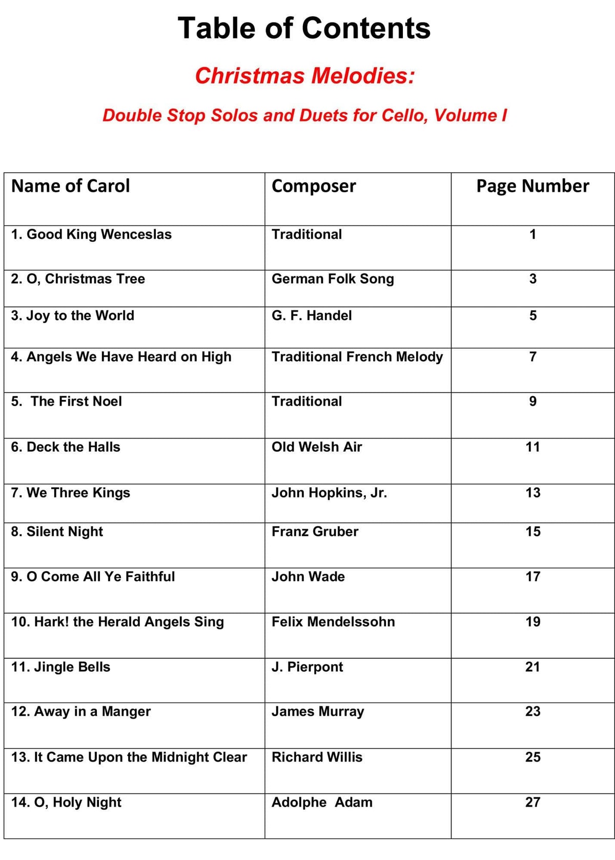 Yasuda Christmas Dbl Stops Clo Solos 1 and 2 Ult