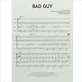 Bad Guy - featured in the Netlix Series Bridgerton - for String Quartet - Softcover