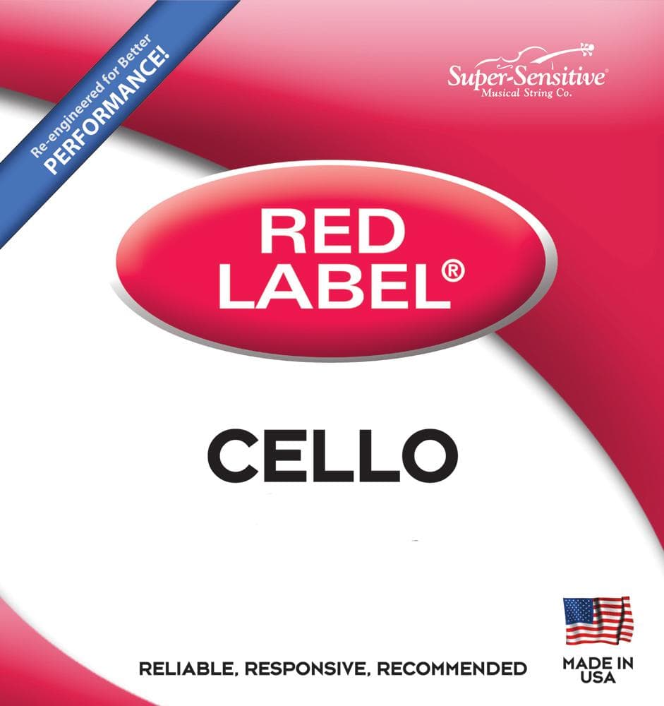 Super Sensitive Red Label Cello Set - 4/4 Medium