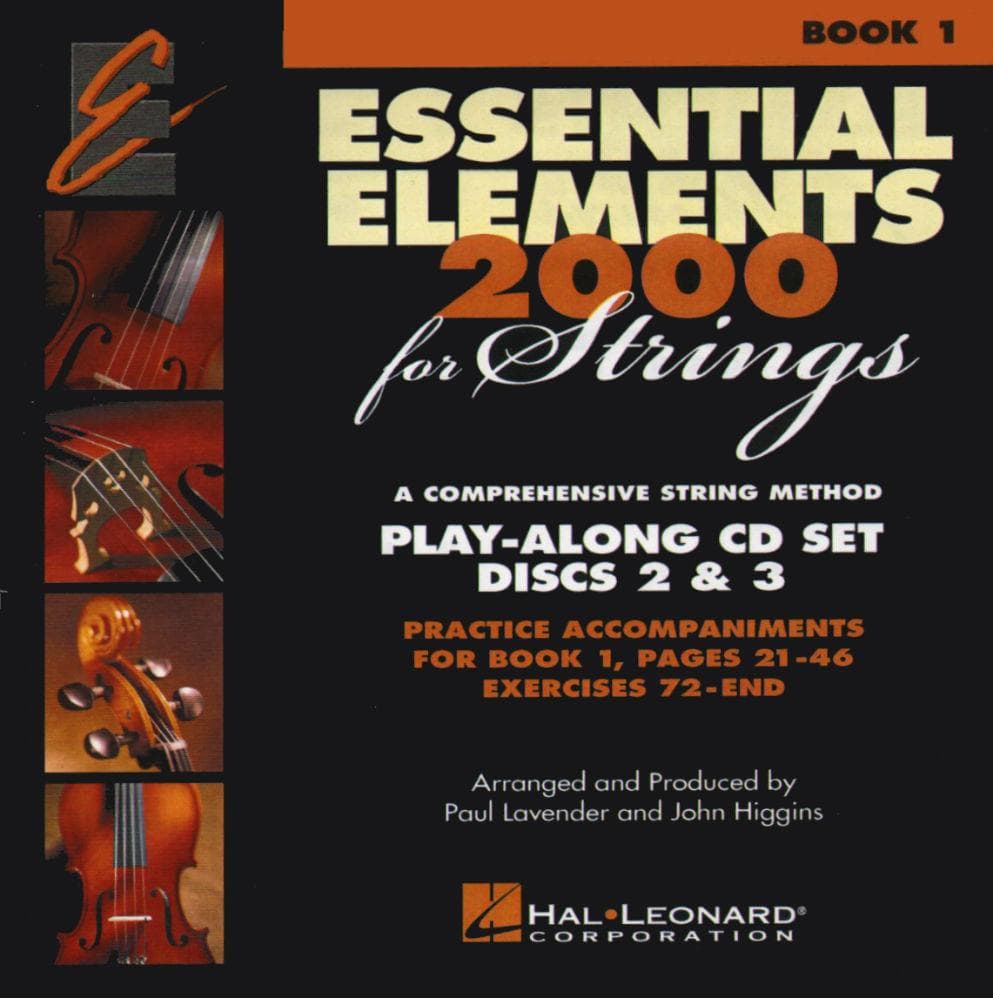 Essential Elements 2000 for Strings - Play-Along CDs 2 & 3 for Book 1 - by Allen/Gillespie/Hayes - Hal Leonard Publication