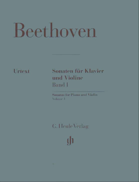 Beethoven, Ludwig - Sontas for Violin and Piano, Volume 1 - edited by Max Rostal - Henle Edition