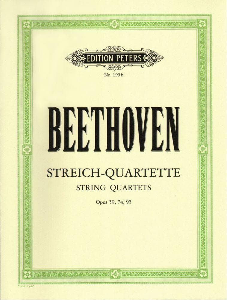 Beethoven String Quartets Op 59, 74, 95 - Moser Arrangement