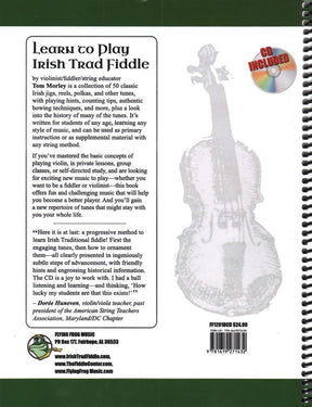 Morley, Tom - Learn To Play Irish Trad Fiddle - Book/CD - Flying Frog Music