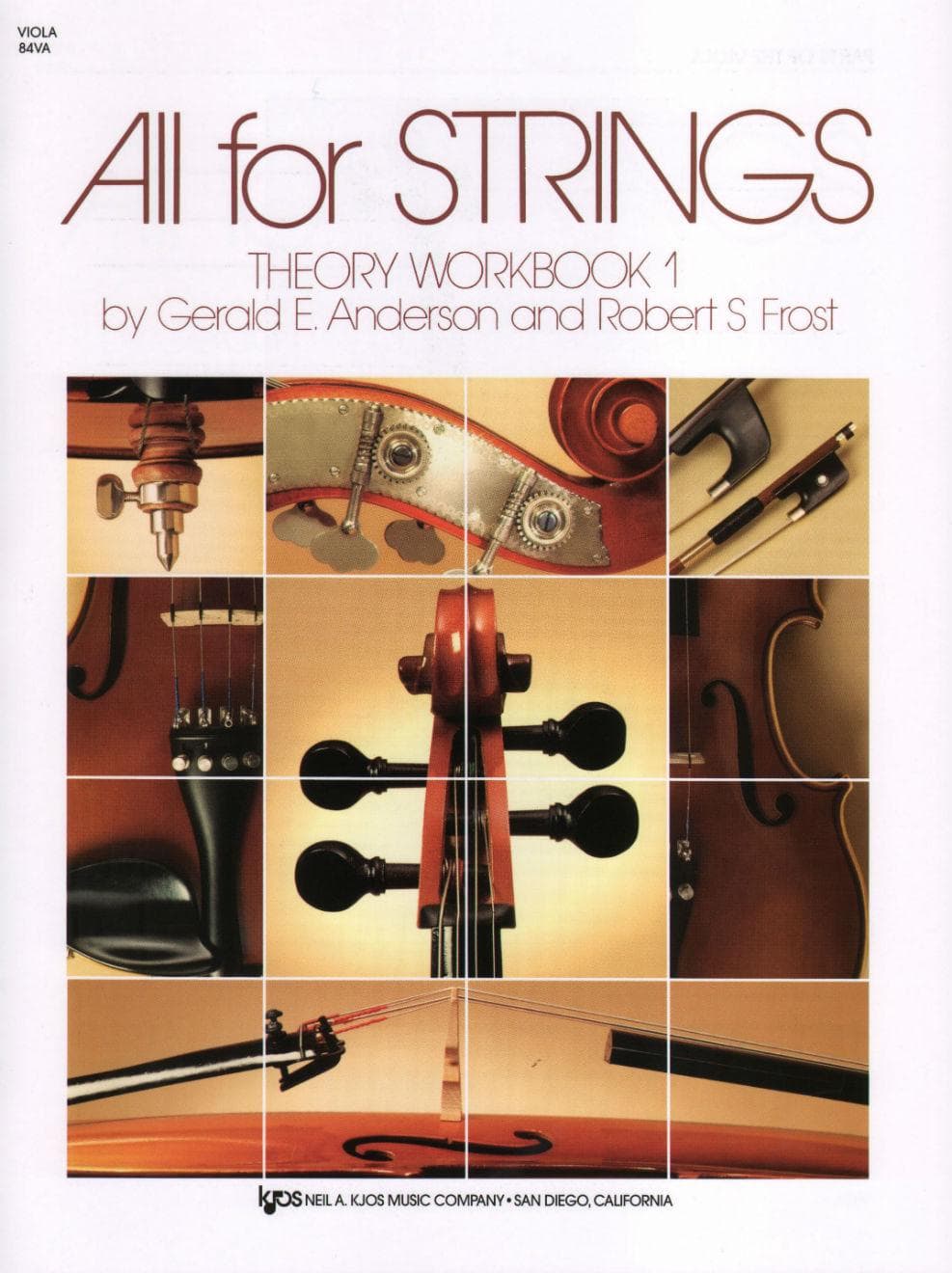 All For Strings - Theory Workbook 1 for Viola by Gerald E Anderson and Robert S Frost