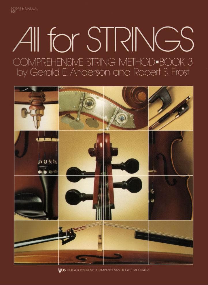 Anderson, Gerald - All For Strings Method, Book 3 - Score - Kjos Music Co.