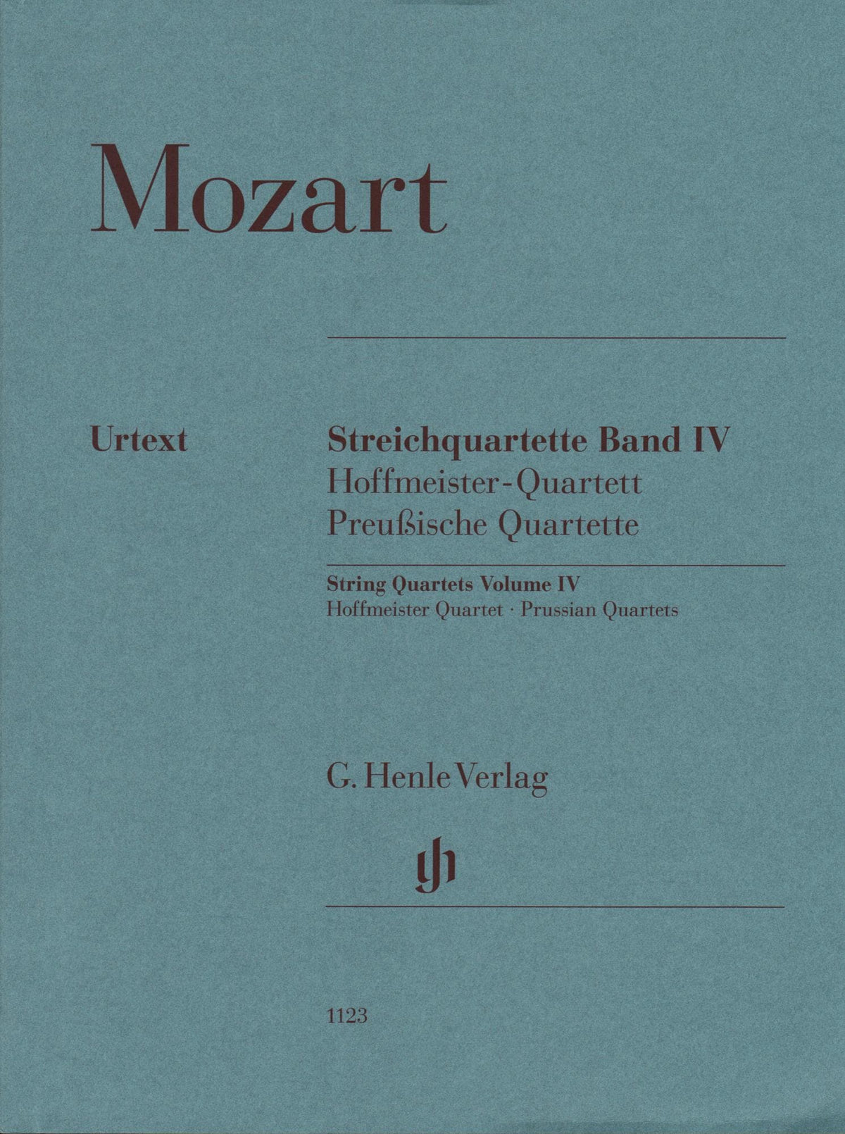 Mozart, W.A. - String Quartets, Volume IV: The Hoffmeister and Prussian Quartets - for String Quartet - G. Henle Verlag URTEXT