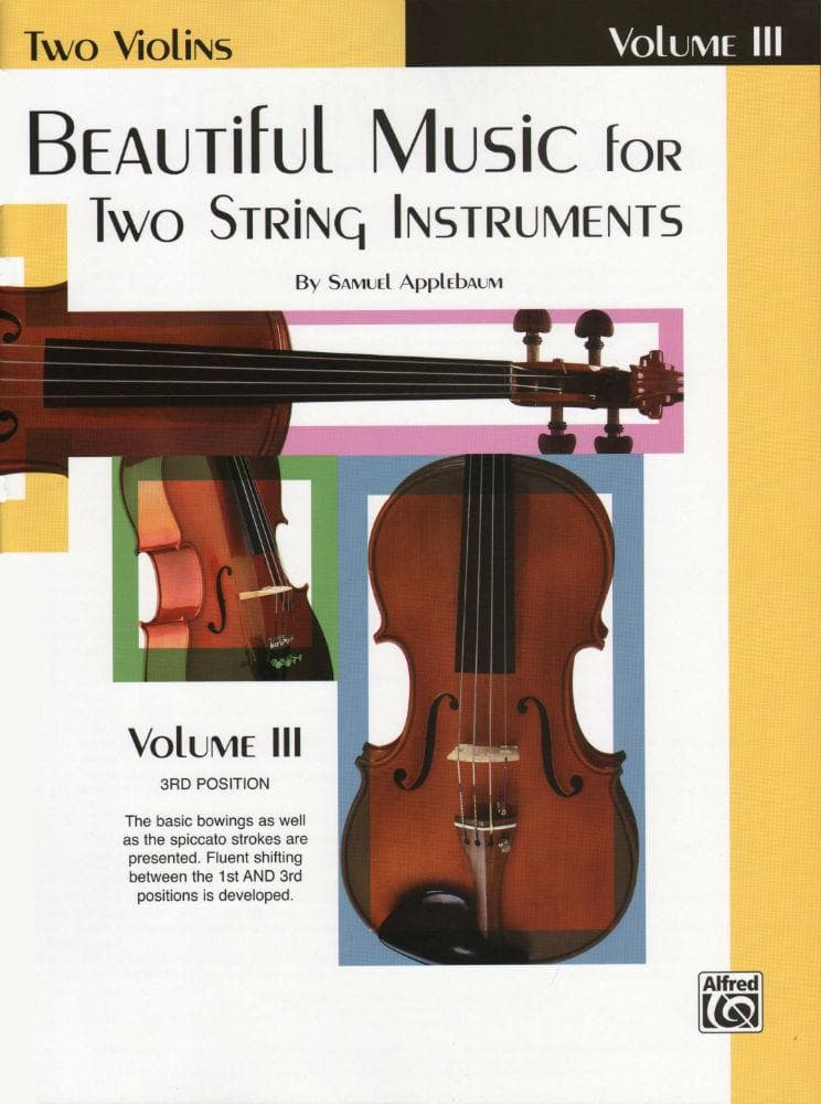 Applebaum, Samuel - Beautiful Music for Two Violins, Volume 3 - Belwin-Mills Publication