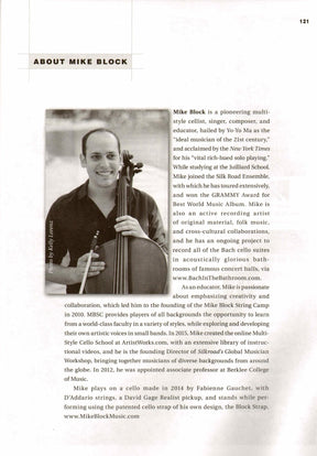 Contemporary Cello Etudes: Studies in Style and Technique by Mike Block- for Cello with Online Audio - Berklee Press