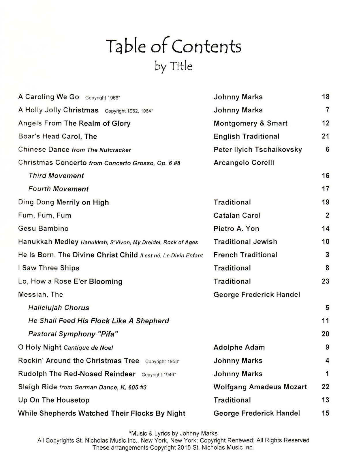 Christmas Music for Two - Vol. 2 - Popular and Traditional Holiday Favorites - for Two Violins - Last Resort Music