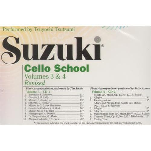 Suzuki Cello School CD, Volumes 3 and 4, Performed by Tsutsumi