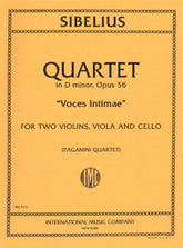 Sibelius, Jean - Quartet in d minor Voces Intimae Op 56 Published by International Music Company
