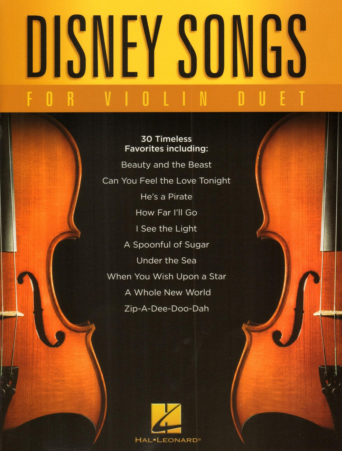 Disney Songs for Violin Duet - Hal Leonard