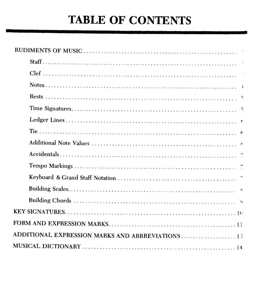 Bye, D. - Student Musical Dictionary - Mel Bay Publication