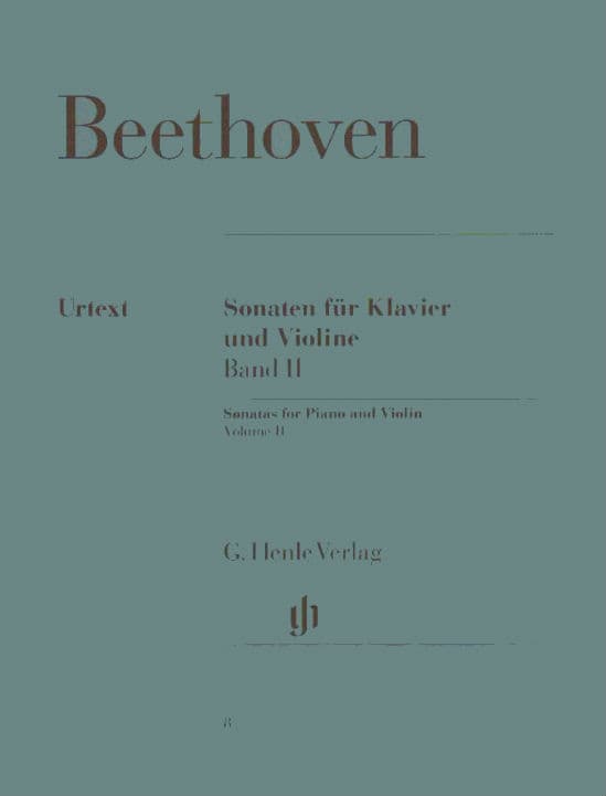 Beethoven, Ludwig - 10 Sonatas Volume 2 No 6-10 - Violin and Piano - edited by Max Rostal - Henle Verlag URTEXT Edition
