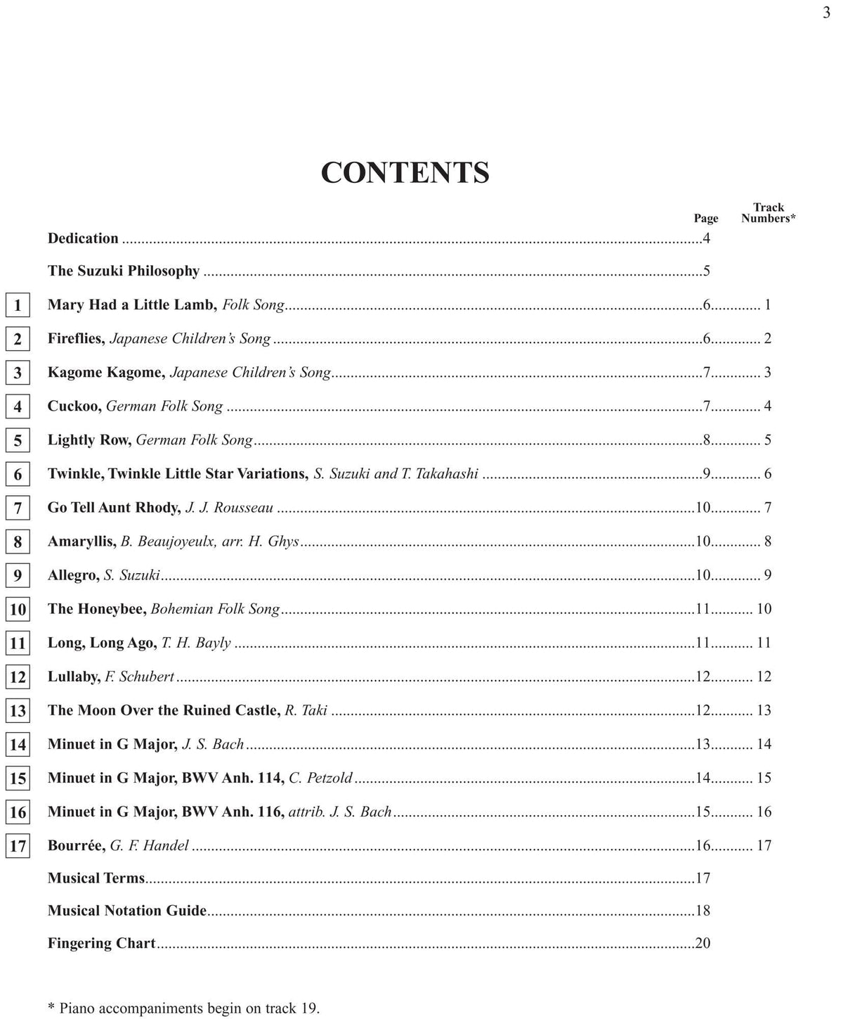 Suzuki Flute School Method Book and CD, Volume 1