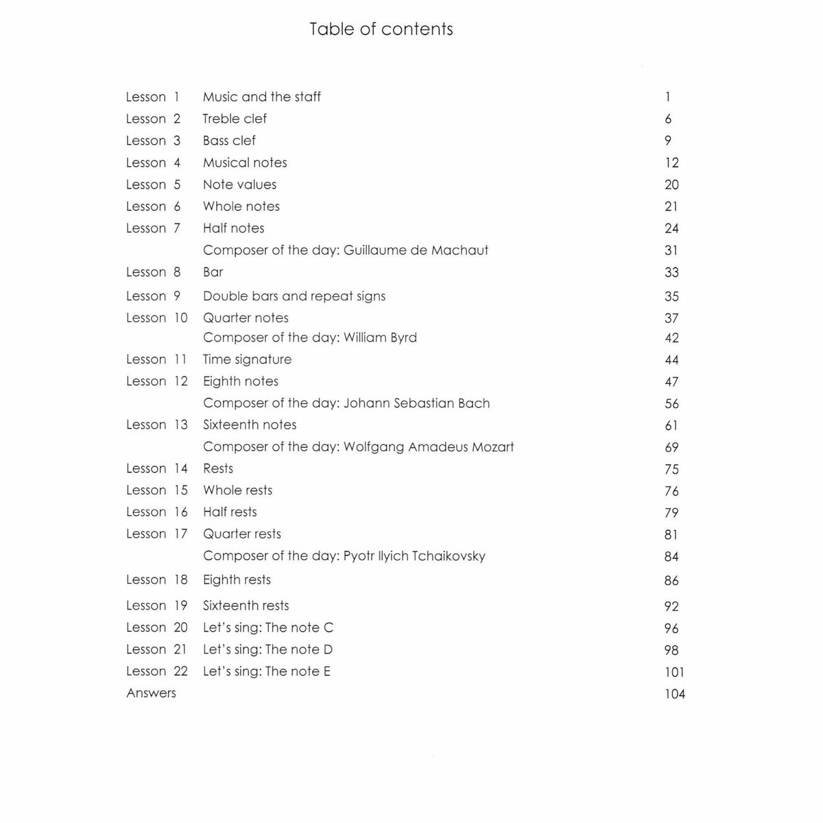 My First Music Theory Book, Volume 1 by Lynnette Cartagena