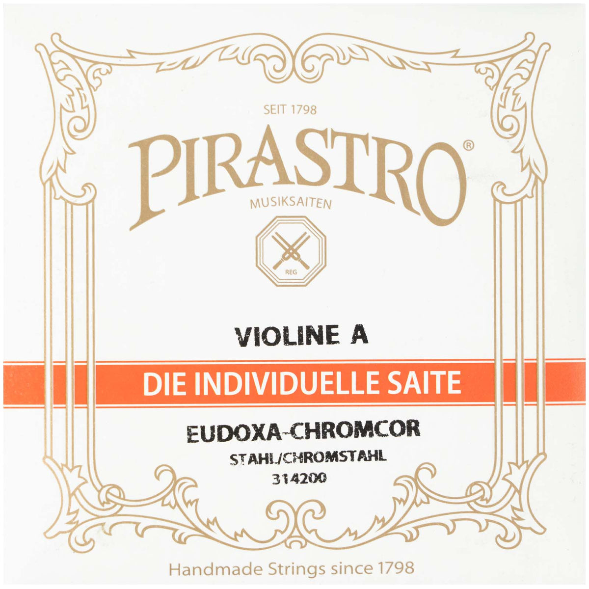 Pirastro Eudoxa-Chromcor Violin A-String - 4/4 Size - Medium Gauge