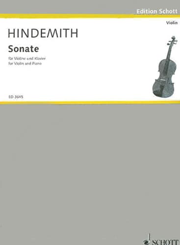 Hindemith, Paul - Sonata in C - Violin and Piano - Schott Edition