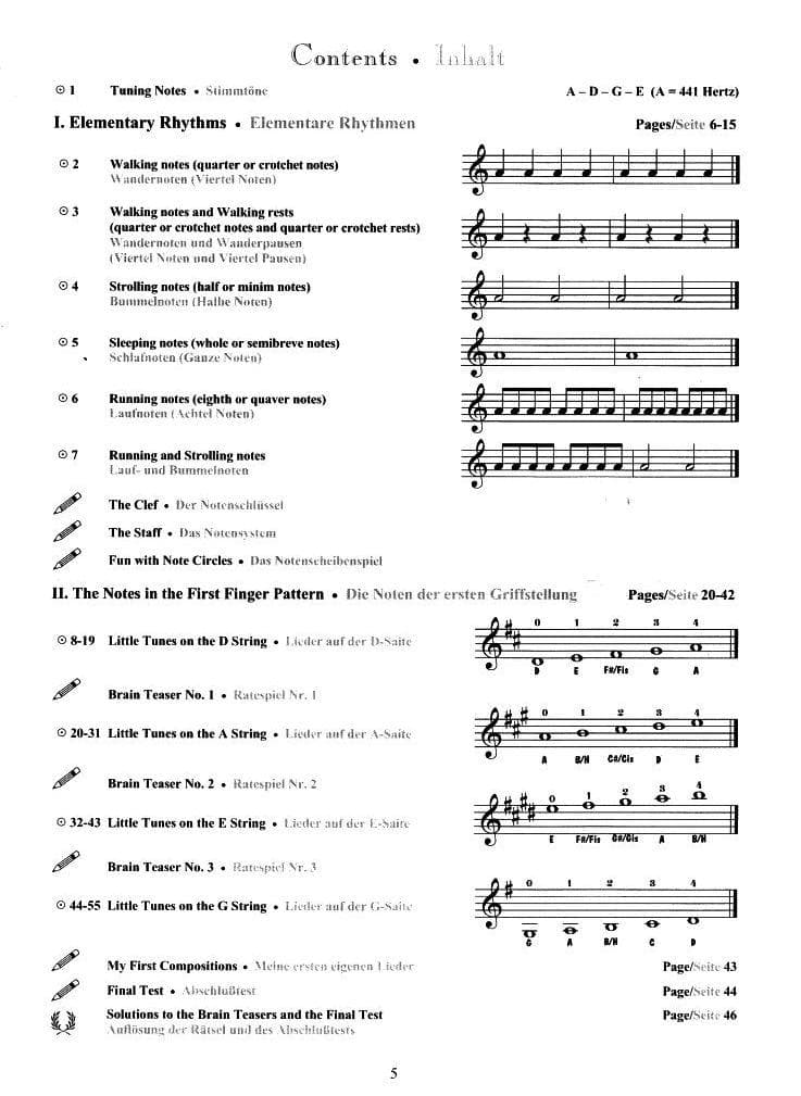 Wartberg, Kerstin - Step By Step My First Note Reading Book - Violin and CD - published by Summy-Brichard